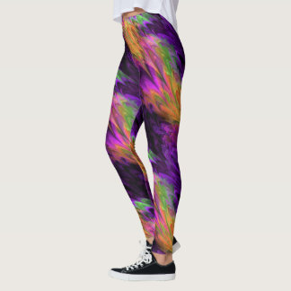 Fractal Marble 4-1 Leggings