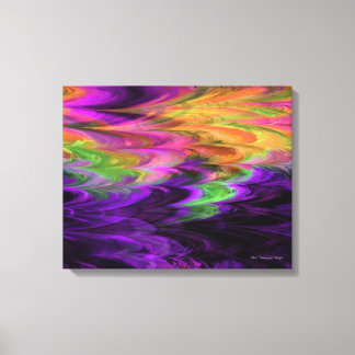 Fractal Marble 4-1 Wrapped Canvas