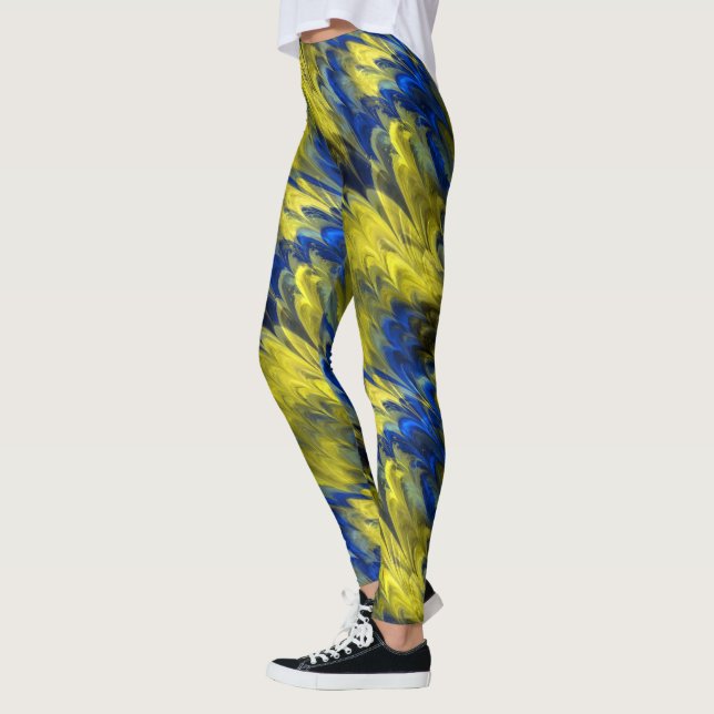 Fractal Marble 4-21 Leggings (Left)