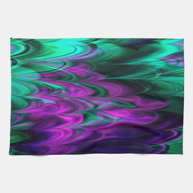 Fractal Marble 4-2  Kitchen Towel (Horizontal)