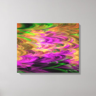 Fractal Marble 4-3 Wrapped Canvas