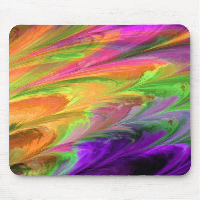 Fractal Marble 4-8 Mouse Pad (Front)