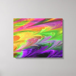 Fractal Marble 4-8 Wrapped Canvas