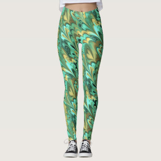 Fractal Marble 6-2 Leggings
