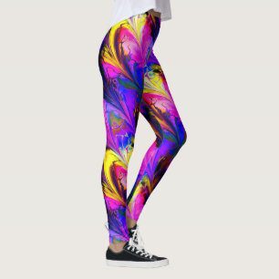 Fractal Marble 7A Leggings