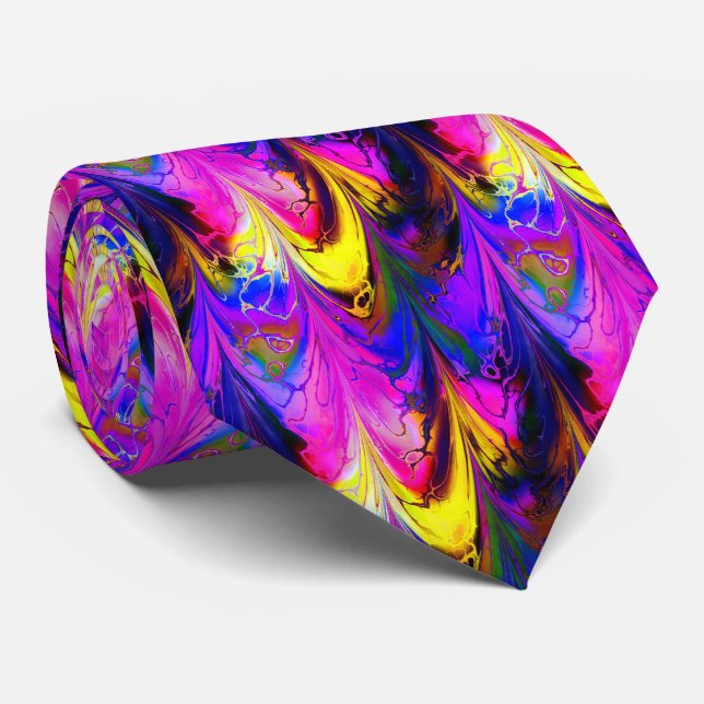 Fractal Marble 7A Tie (Rolled)