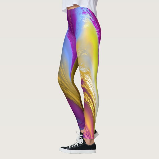 Fractal Marble 8-2 Leggings (Left)