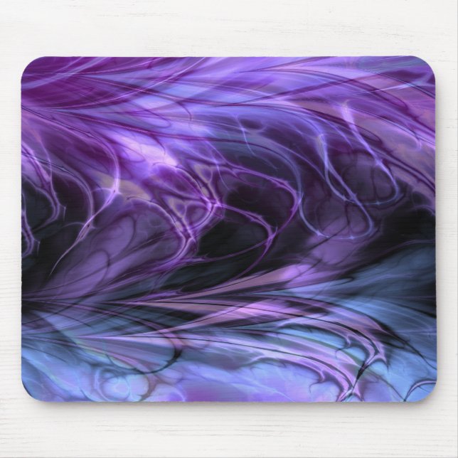 Fractal Marble  Purple Mousepad (Front)