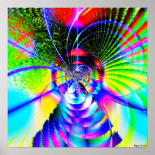 Fractal Maze 5c Poster