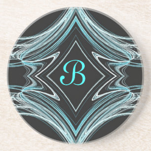 Fractal Misc Series-1-Teal coaster--1 of colours Coaster