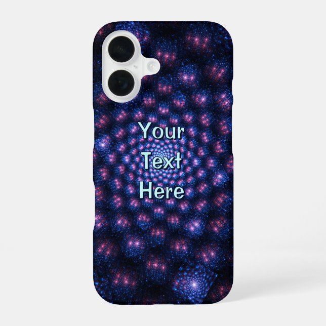 Fractal Multiverse iPhone 16 Case (Back)