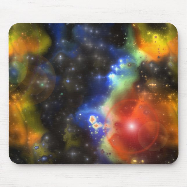 Fractal Nebula 6 Mouse Pad (Front)