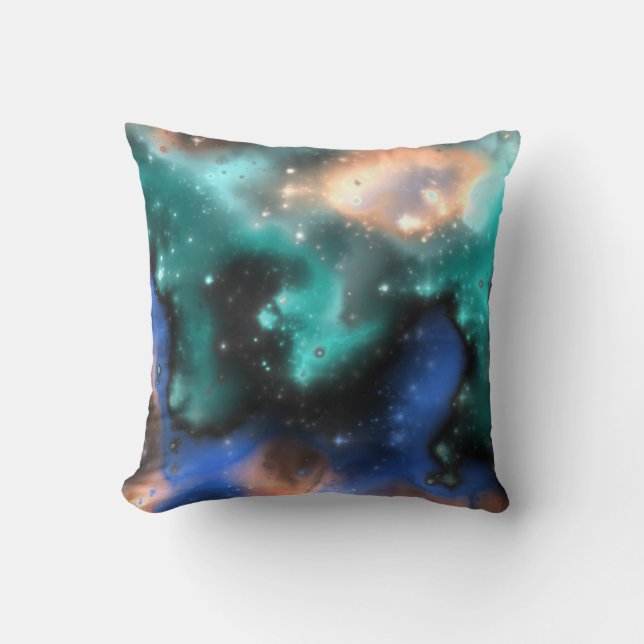 Fractal Nebulae 2 Pillow (Front)