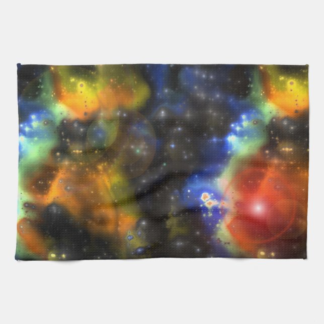 Fractal Nebulae 6 Kitchen Towel (Horizontal)