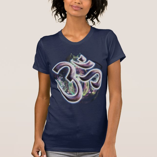 Fractal Om Ladies Shirt (Front)