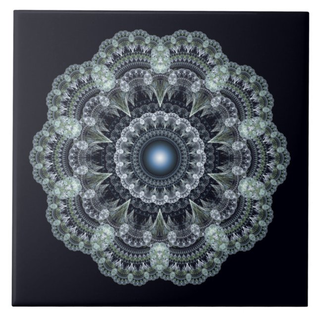 Fractal oriental design tile (Front)