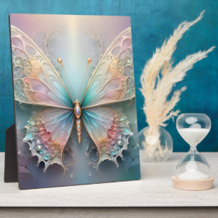 Fractal Pastel Butterfly, Plaque