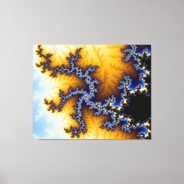 Fractal pattern  canvas print (Front)