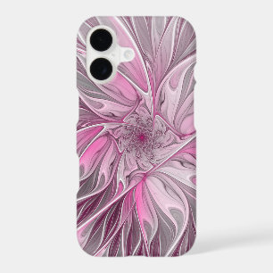 Fractal Pink Flower Dream, floral Fantasy Pattern