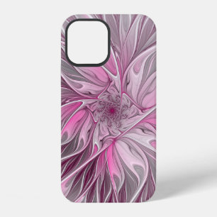 Fractal Pink Flower Dream, Floral Fantasy Pattern iPhone 12 Case