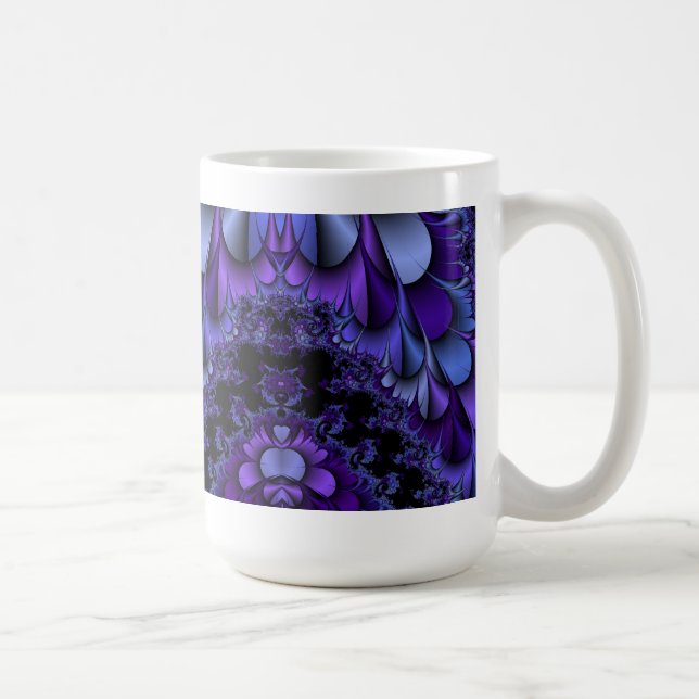 Fractal Purple Petals Cup (Right)