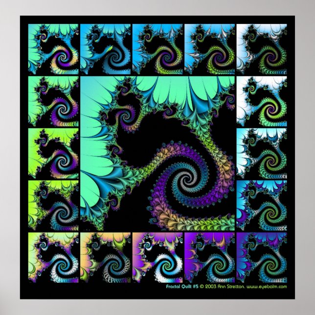 Fractal Quilt #5 Poster (Front)