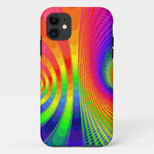 fractal rainbow art iPhone 11 case