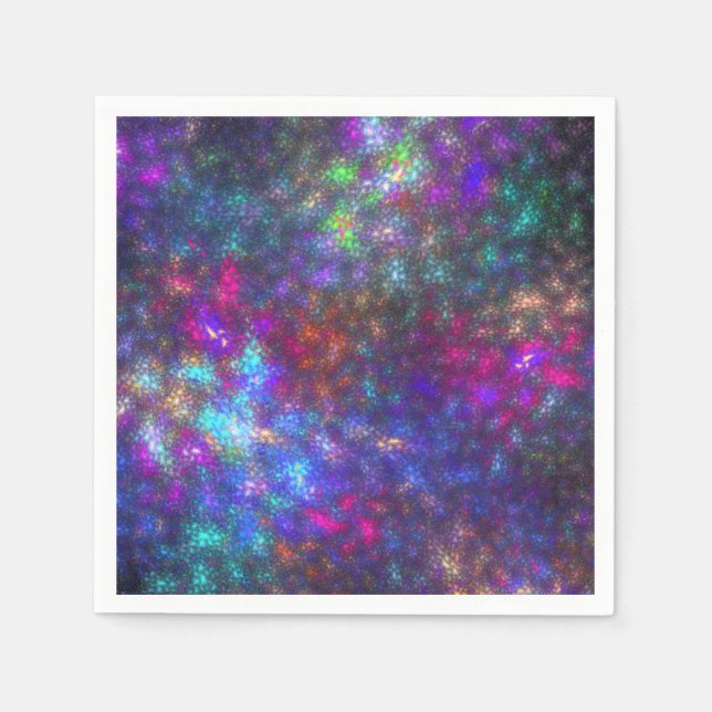 Fractal Rainbow Napkin (Front)