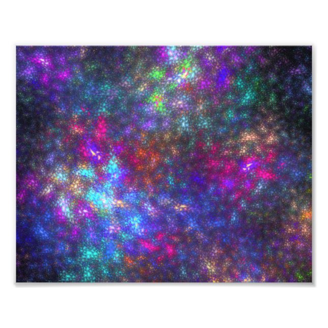 Fractal Rainbow Photo Print (Front)