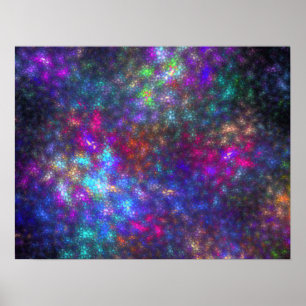 Fractal Rainbow Poster