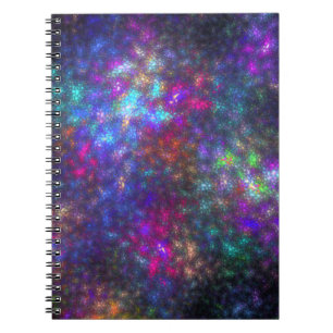 Fractal Rainbow Spiral Notebook