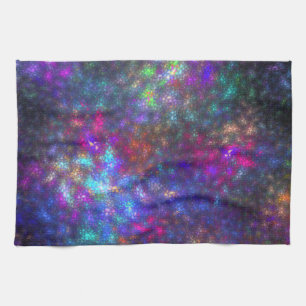 Fractal Rainbow Tea Towel