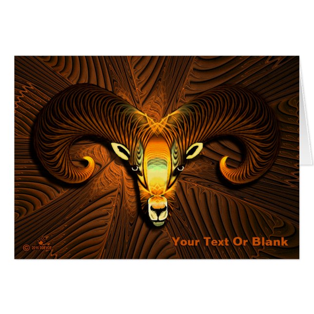 Fractal Ram's Head (Front Horizontal)