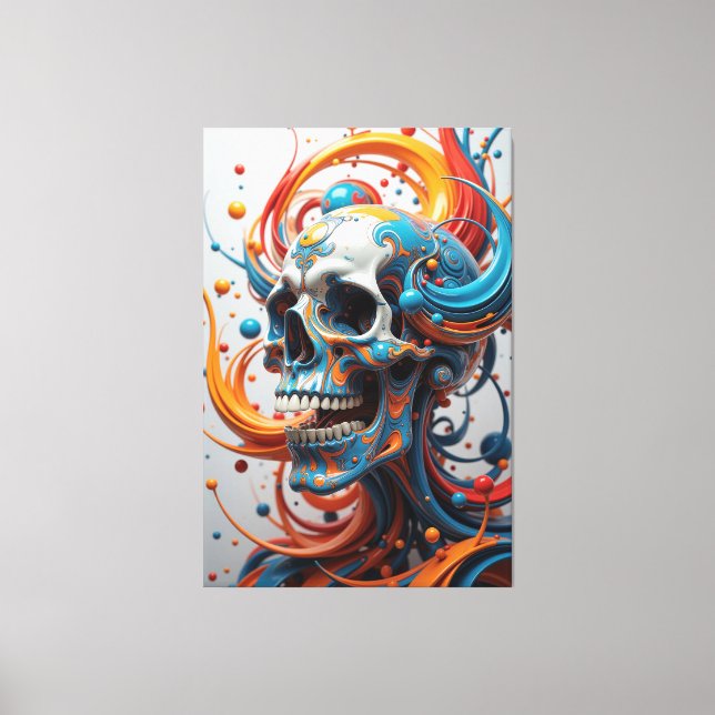 Fractal Rebirth Canvas Print (Front)