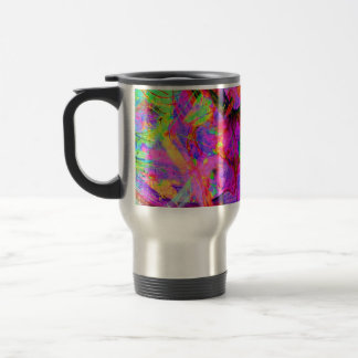 Fractal Red Psy Coffee Travel Mug