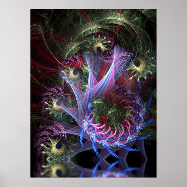 Fractal Ribbons Poster (Front)