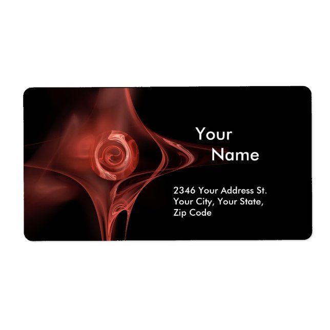 FRACTAL ROSE 1 Antique Red Brown Black (Front)