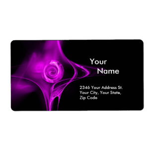 FRACTAL ROSE 1 Purple Violet Black