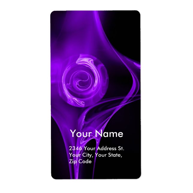 FRACTAL ROSE 1 Purple Violet Black (Front)