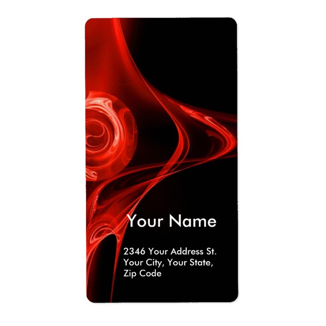 FRACTAL ROSE 1 Red Black (Front)