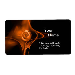 FRACTAL ROSE 1 Red Brown Black