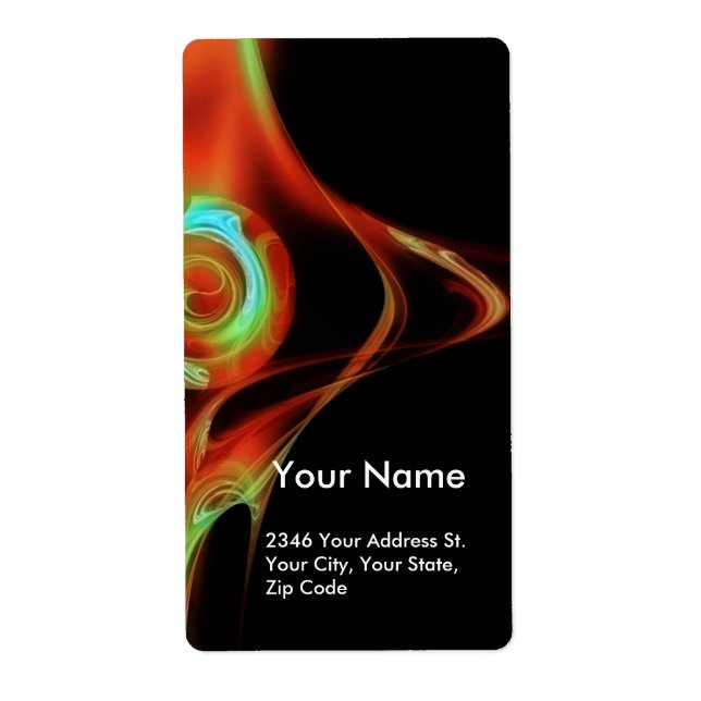 FRACTAL ROSE 1 Red Green Blue Black (Front)