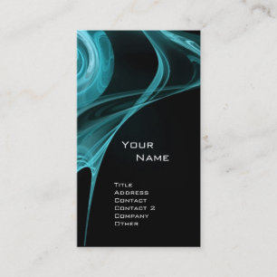 FRACTAL ROSE 3 antique blue Business Card