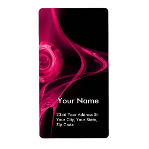 FRACTAL ROSE Pink Fuschsia Black