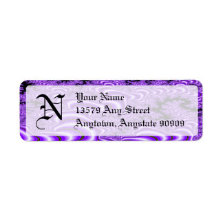 Fractal S~01 Monogram Return Address Labels