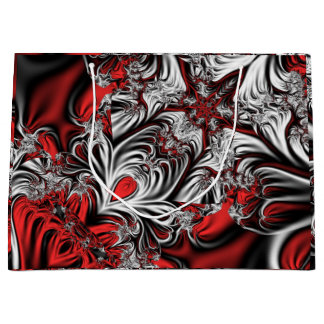 Fractal’s pattern large gift bag