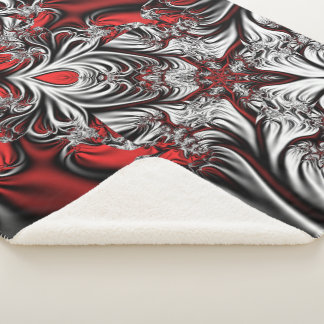 Fractal’s pattern sherpa blanket