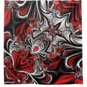Fractal’s pattern shower curtain