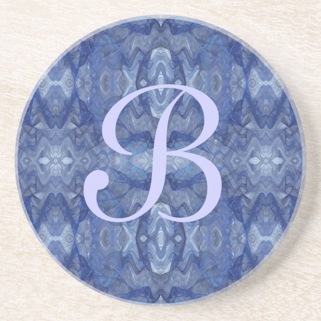 Fractal Series-11---Blue coaster--1 of  colours Coaster (Front)