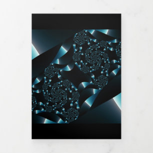 Fractal Sky 2 Tri-Fold Card